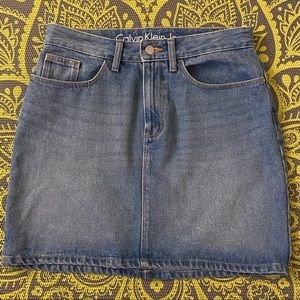 Calvin Klein Denim Mini Skirt